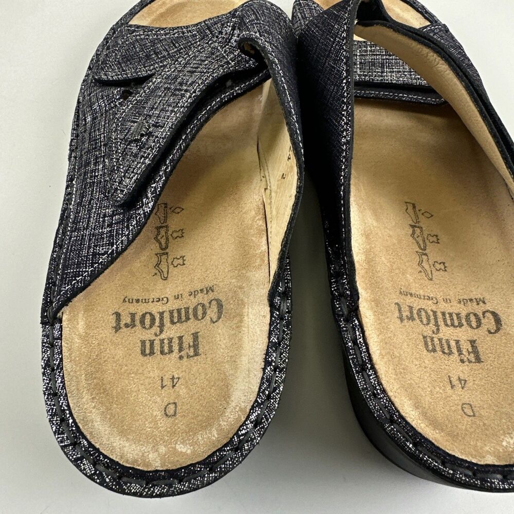 Finn Comfort‎ Jamaika Isotta Marine Slide Sandal Blue Comfort Womens 41 US 10 - Picture 8 of 13